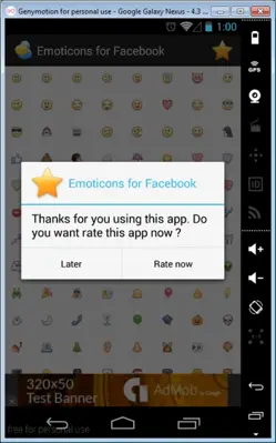 Emoticons for Facebook android App screenshot 0