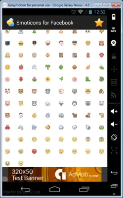 Emoticons for Facebook android App screenshot 1