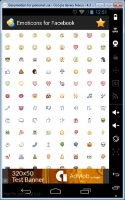 Emoticons for Facebook android App screenshot 2